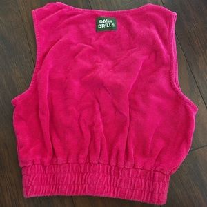Daily Drills Hot Pink Terry tank